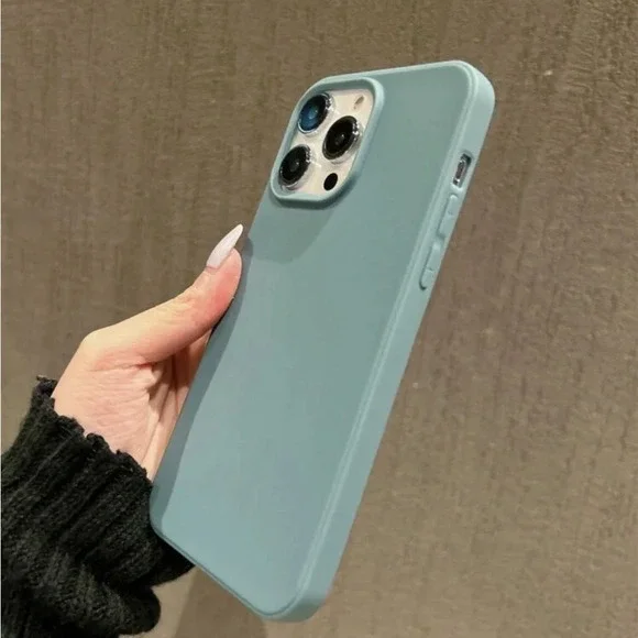 ⚠️Clearance iPhone 14/Pro Max Solid Dusty Blue Phone Case - Picture 3 of 4